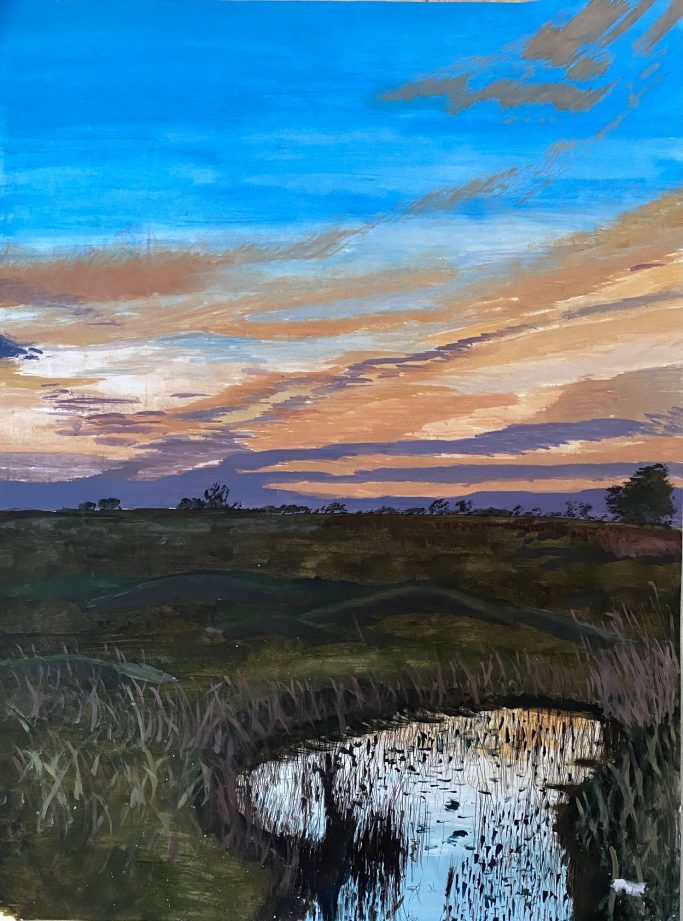 Sunset over the Golf Club